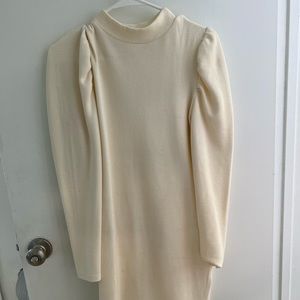 GLAMOROUS CREAM SWEATER DRESS SIDE 6